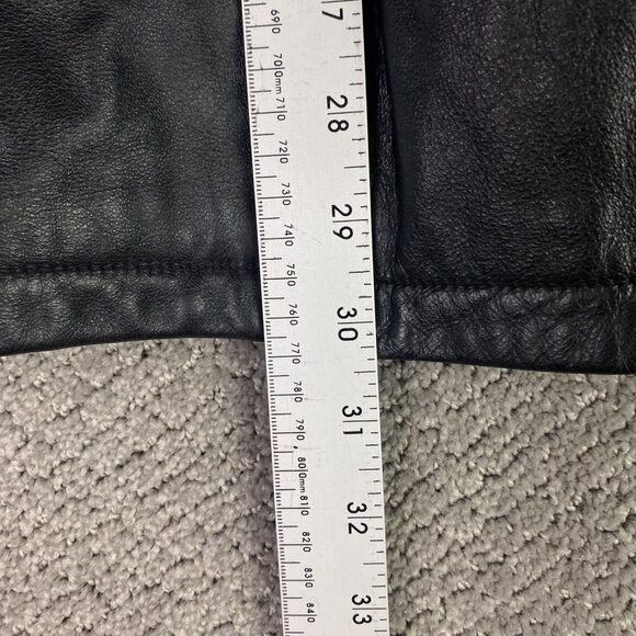 Vintage Wilsons M Julilan Leather Jacket Men's Small Black Full Zip Up Liner - Picture 12 of 15